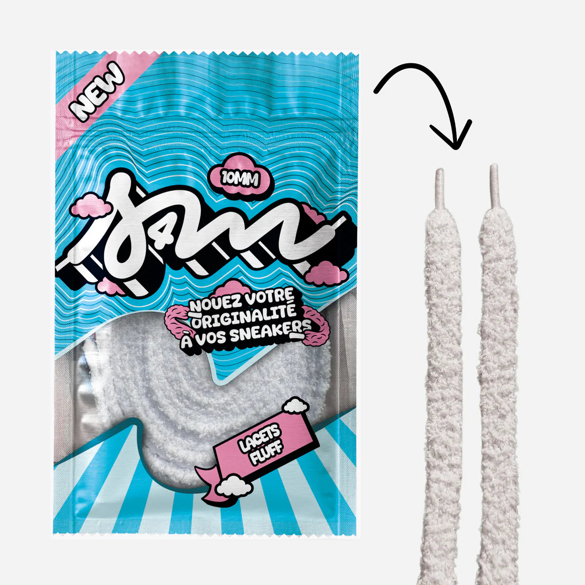 Laces - Sell 4 Me - Fluffy Lace Slim (White)