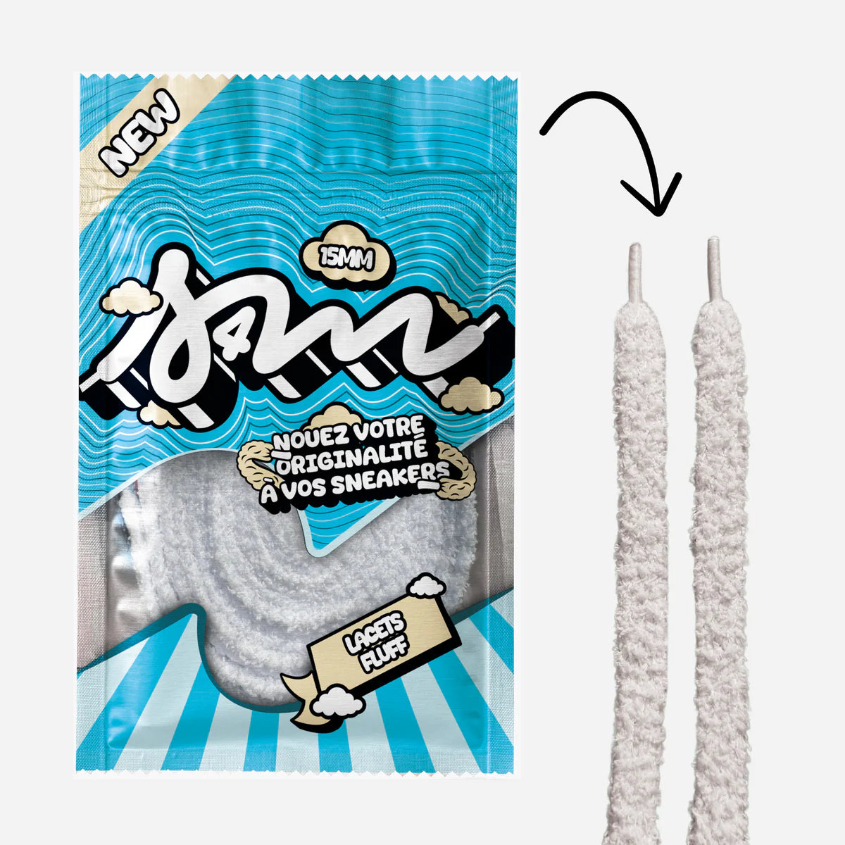 Laces - Sell 4 Me - Fluffy Lace Large (White)