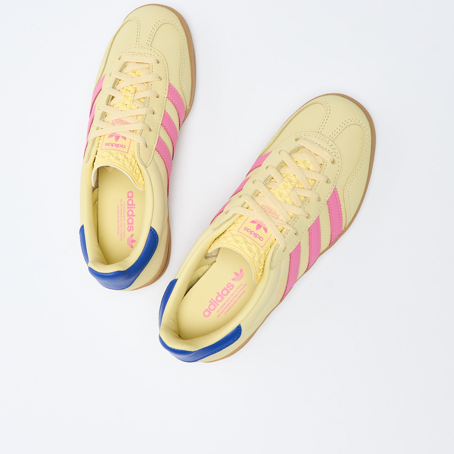 ADIDAS Originals - Gazelle Indoor W (Powder Yellow/Lucid Pink/Royal Blue)
