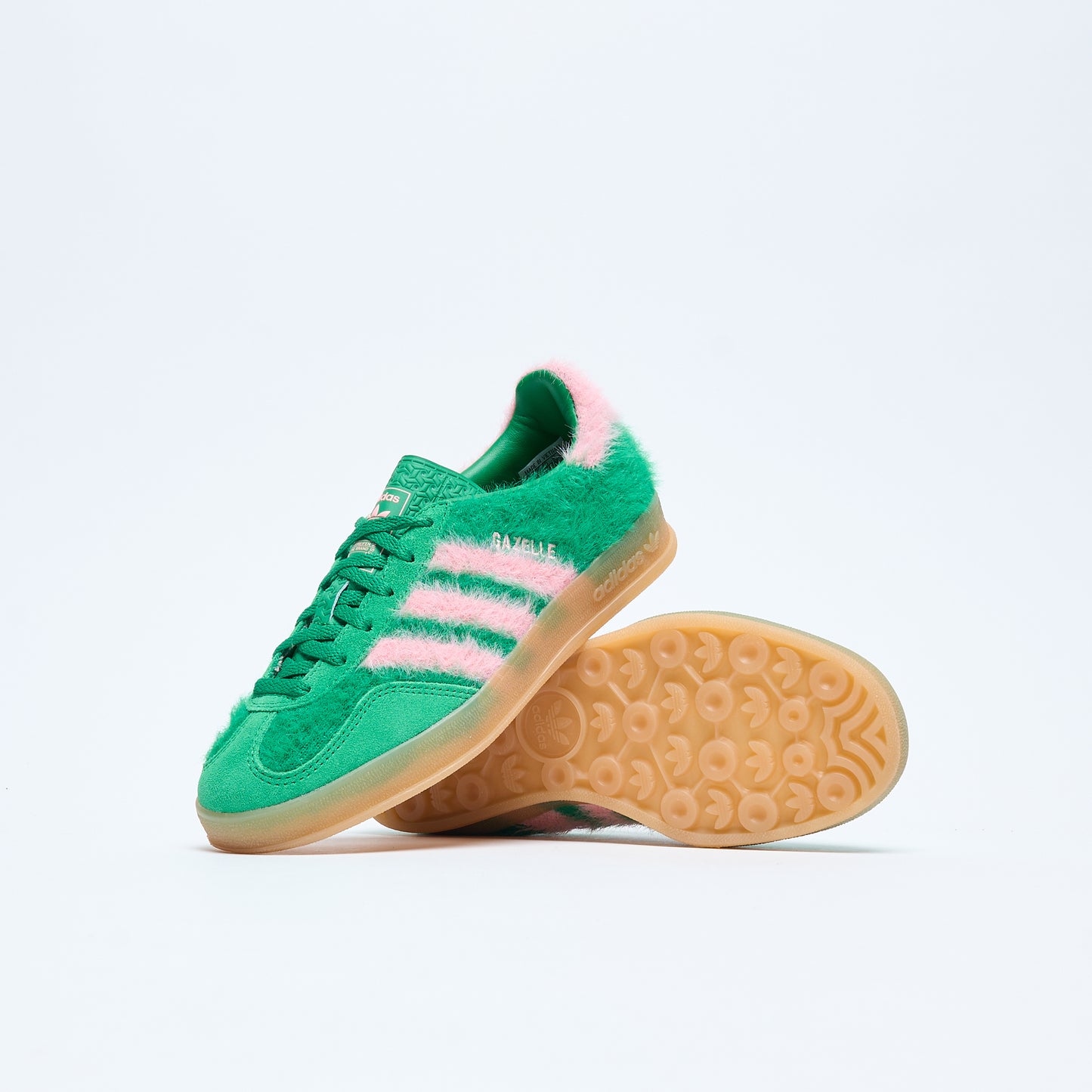 Adidas Originals - Gazelle Indoor (Court Green/Glow Pink/Gum)