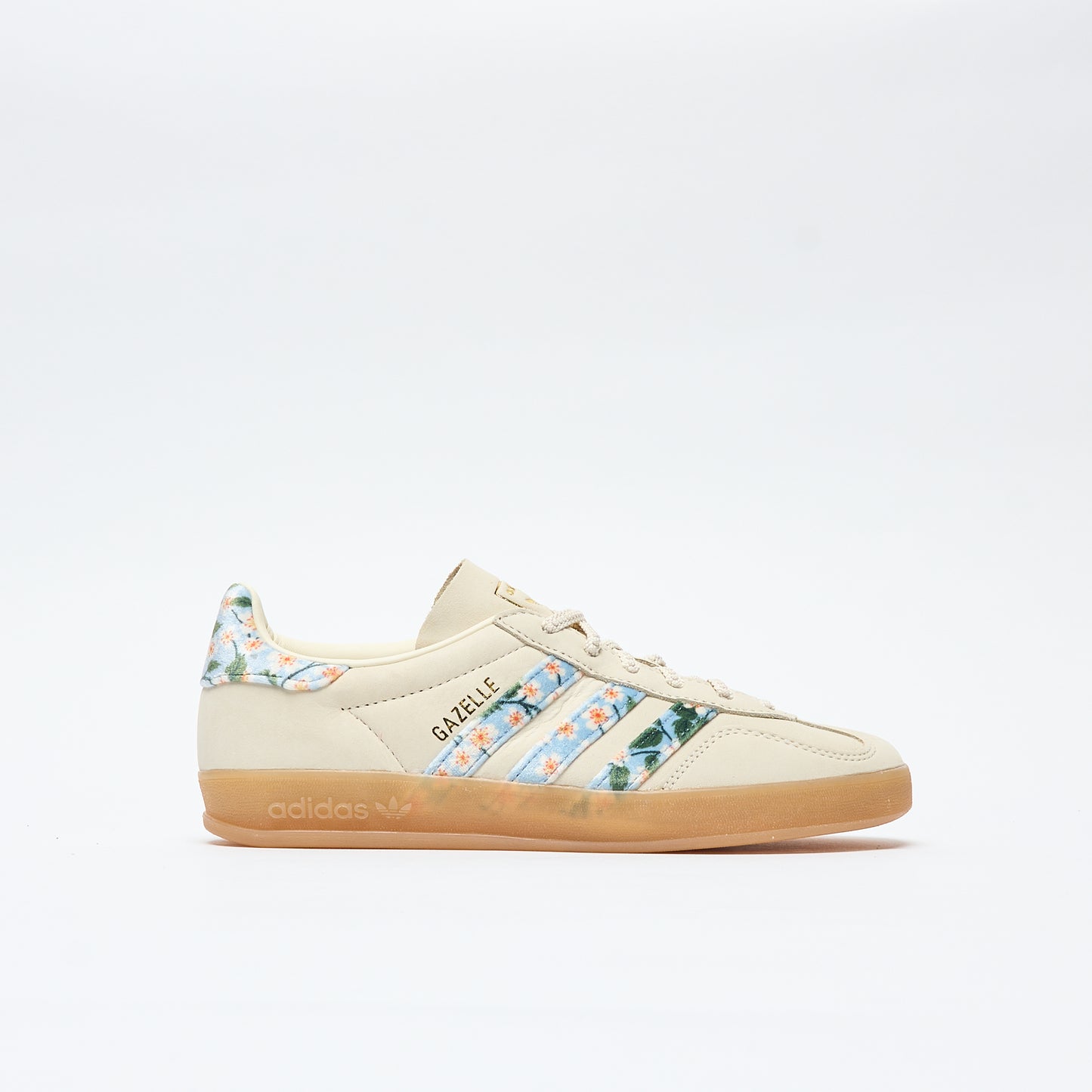 Liberty London x ADIDAS Originals - Gazelle Indoor W (Crew White/Gold Metallic/Tactile Blue)