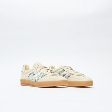 Liberty London x ADIDAS Originals - Gazelle Indoor W (Crew White/Gold Metallic/Tactile Blue)
