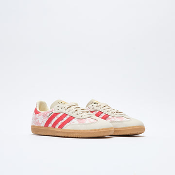 Liberty London x ADIDAS Originals - Samba Kazusa (White/Crew White/Beta Scarlett)