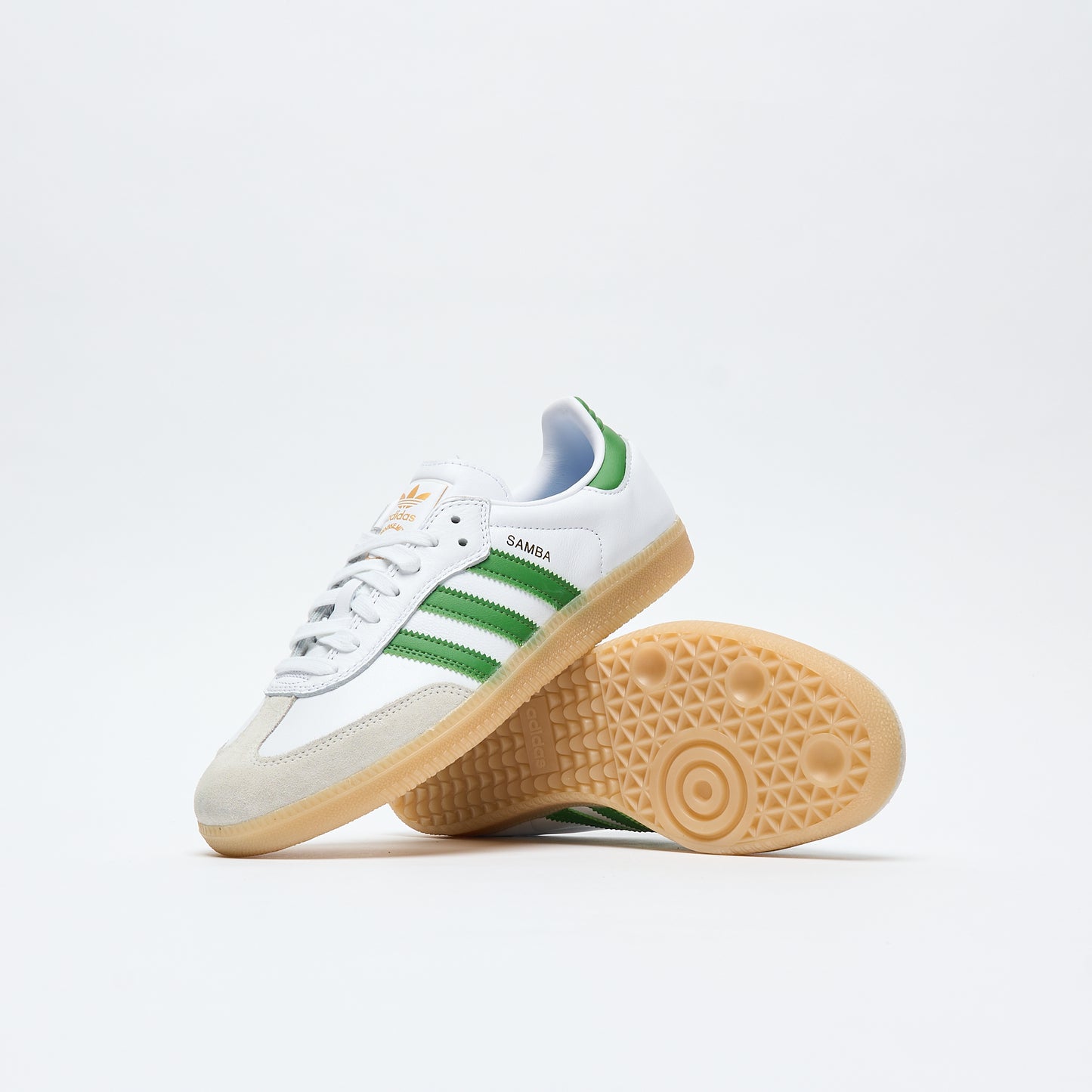 ADIDAS Skateboarding - Samba ADV (Cloud White/Crew Green/Gum)
