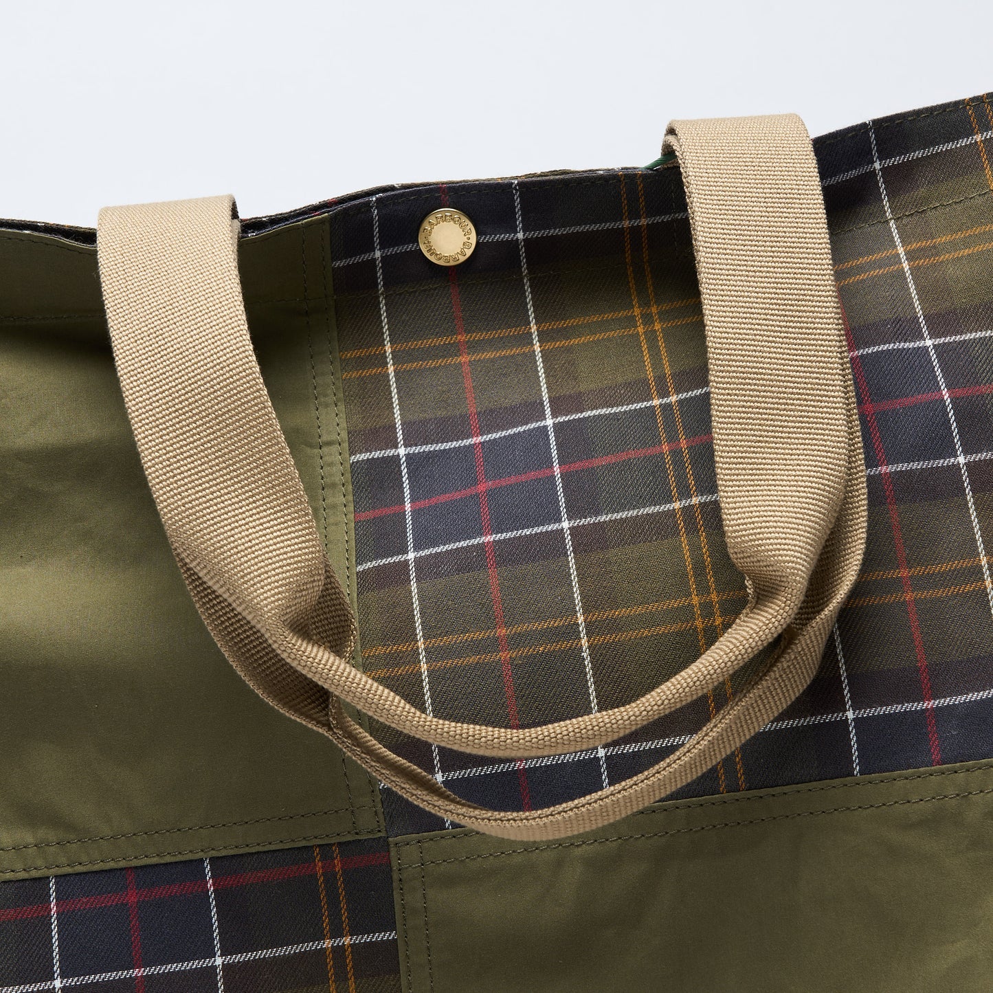 Barbour - Transport Patchwork Tote Bag (Dusky Green)