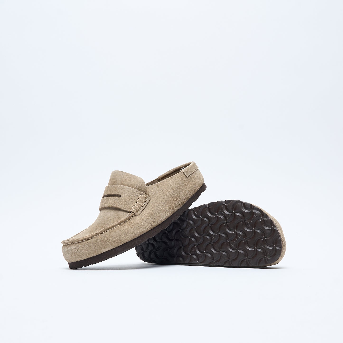 Birkenstock - Naples Wrapped Suede Narrow (Taupe)