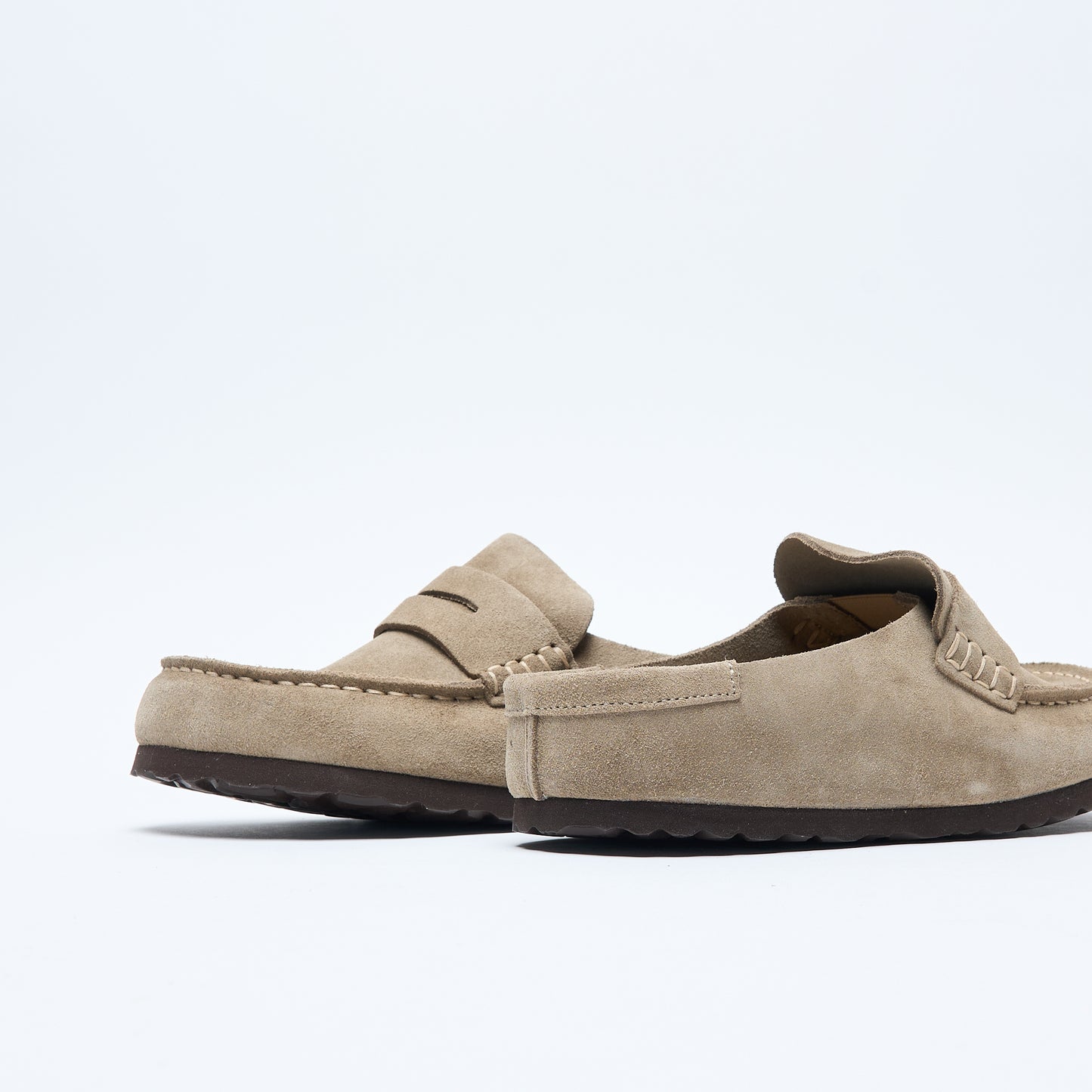 Birkenstock - Naples Wrapped Suede Narrow (Taupe)