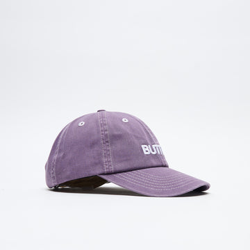 Butter Goods - Rounded Logo 6 Panel Cap (Washed Eggplant)
