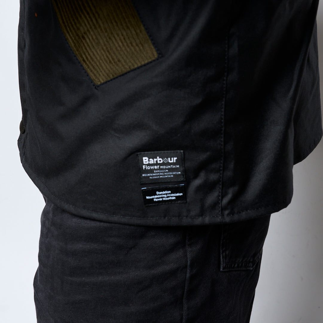 Barbour x Flower Mountain - Mountain OS Transport Wax Nylon Jacket (Navy/Orange)
