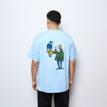 Barbour - Newclyde OS Fit Graphic T-shirt (Chambray)