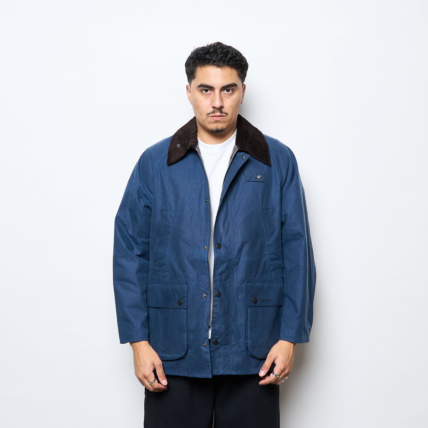 Barbour - OS Bedale Wax Jacket (Washed Cobalt)