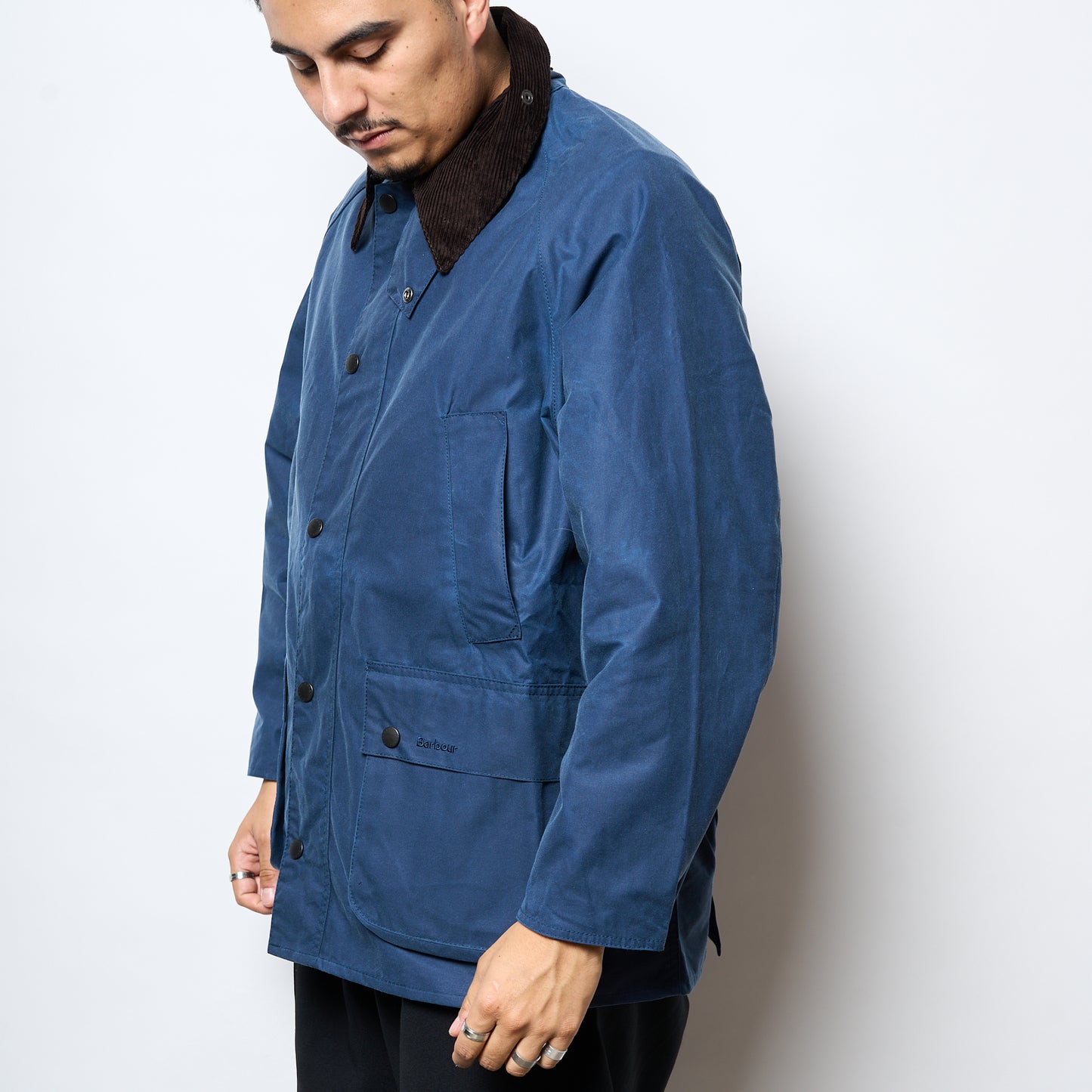 Barbour - OS Bedale Wax Jacket (Washed Cobalt)
