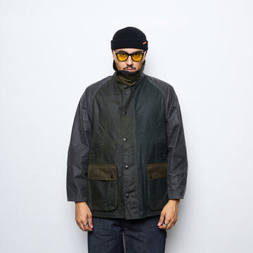 Barbour - Patchwork OS Bedale Wax Jacket (Sage/Multi)