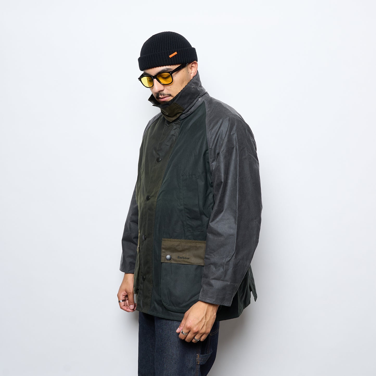 Barbour - Patchwork OS Bedale Wax Jacket (Sage/Multi)