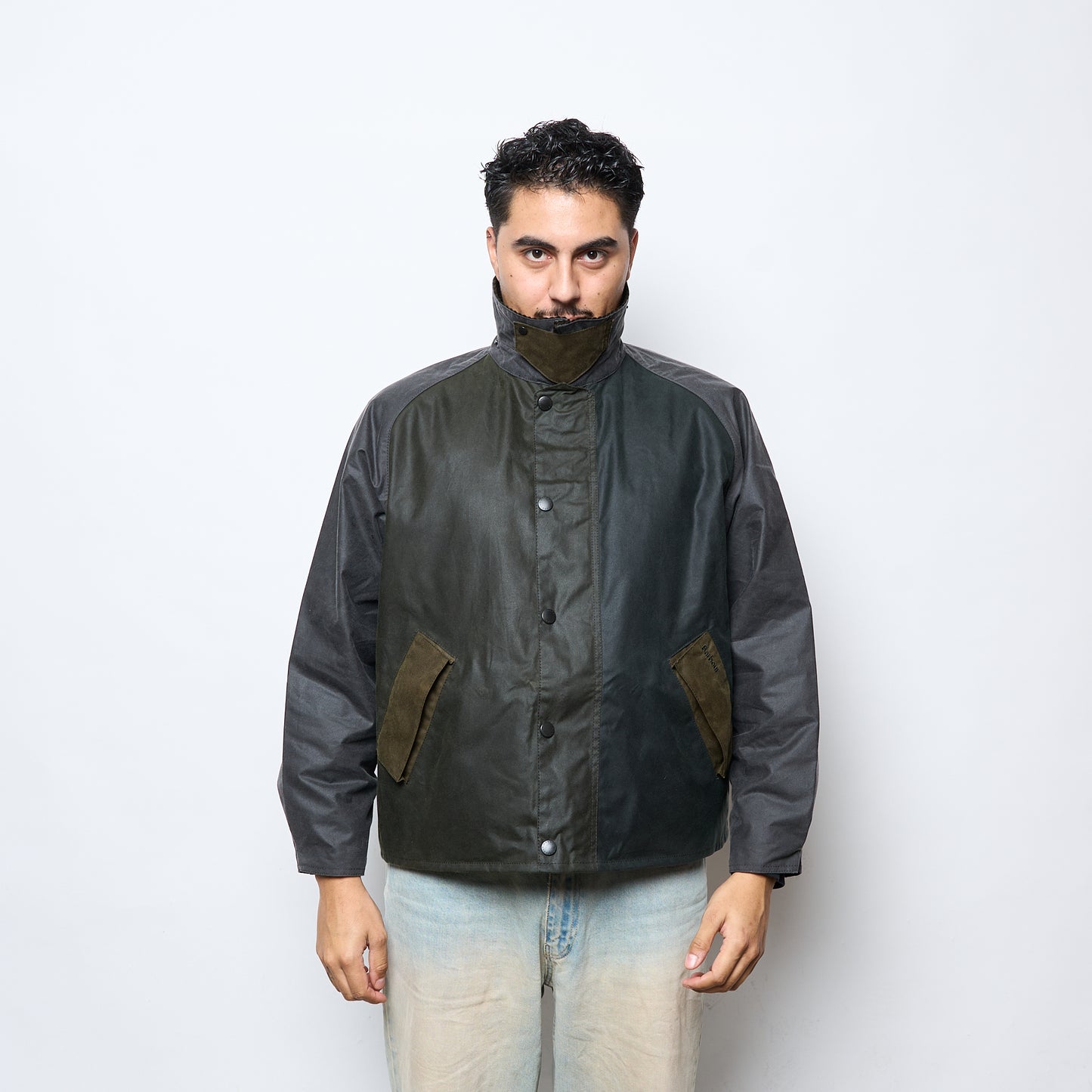 Barbour - Patchwork Transport Wax Jacket (Sage Multi)