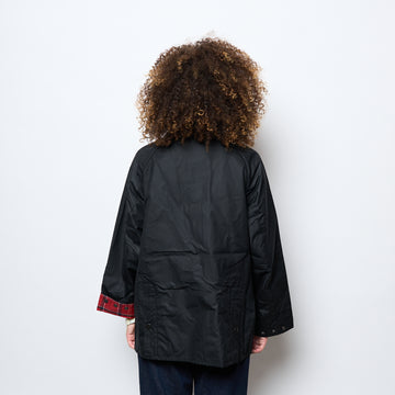 Barbour - Woman Bedale Waxed Jacket (Black/Cardinal)