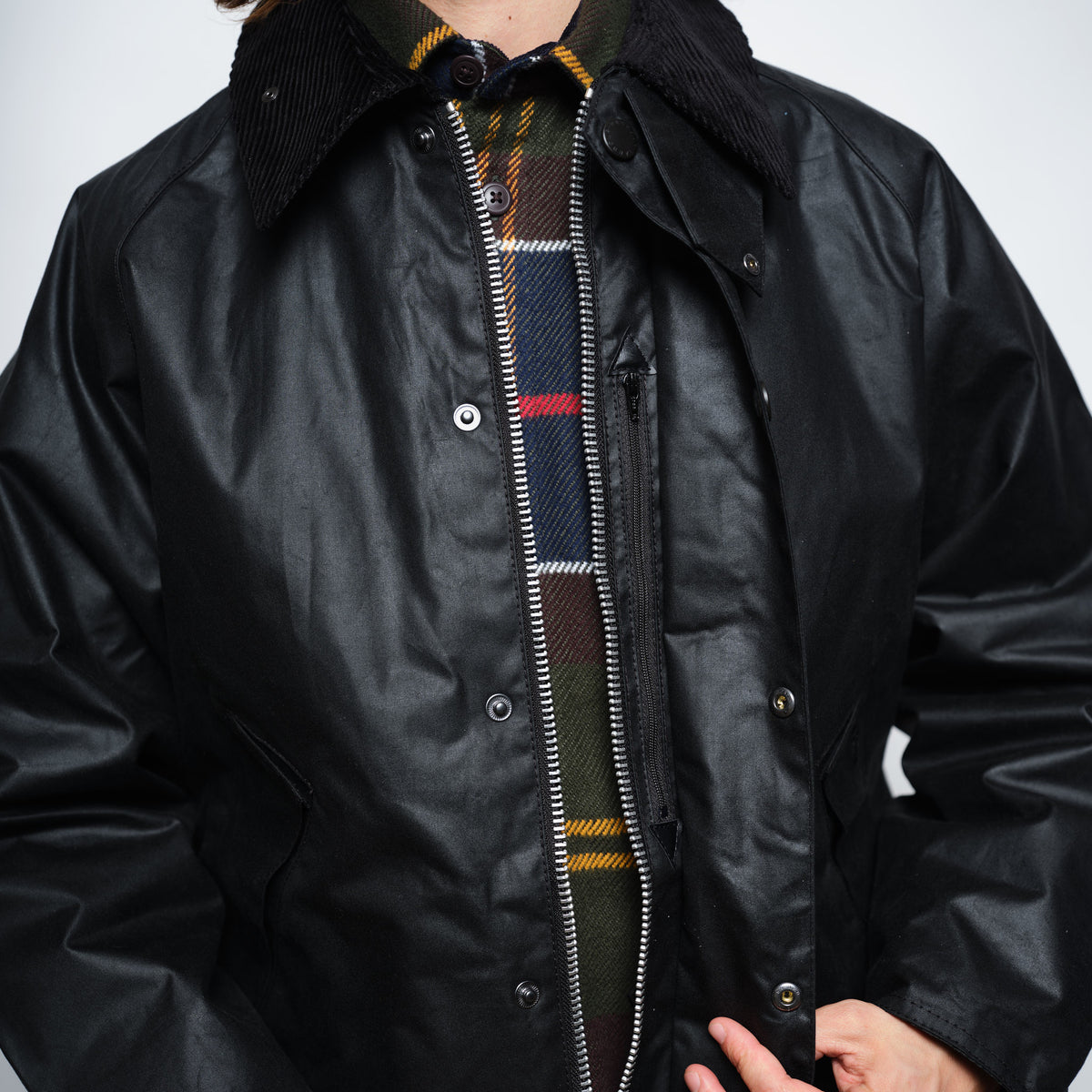 Barbour OS Transport Wax Jacket Men (Black)