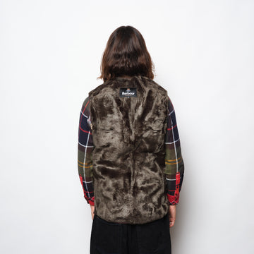 Barbour Warn Pile Waistcoat Zip-In Liner Sage