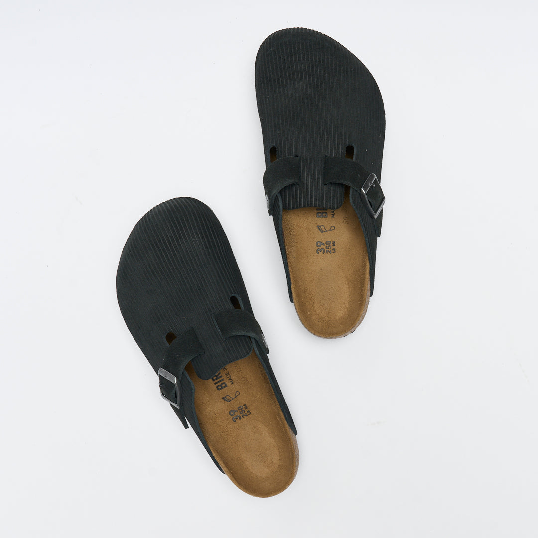 Birkenstock - Boston Corduroy  (Black)