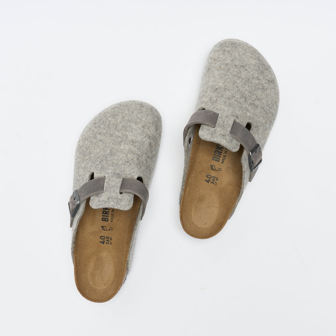 Birkenstock - Boston FE/LE (Light Grey)