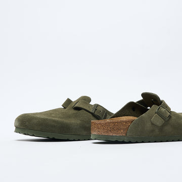 Birkenstock - Boston Suede Narrow Fit (Thyme)