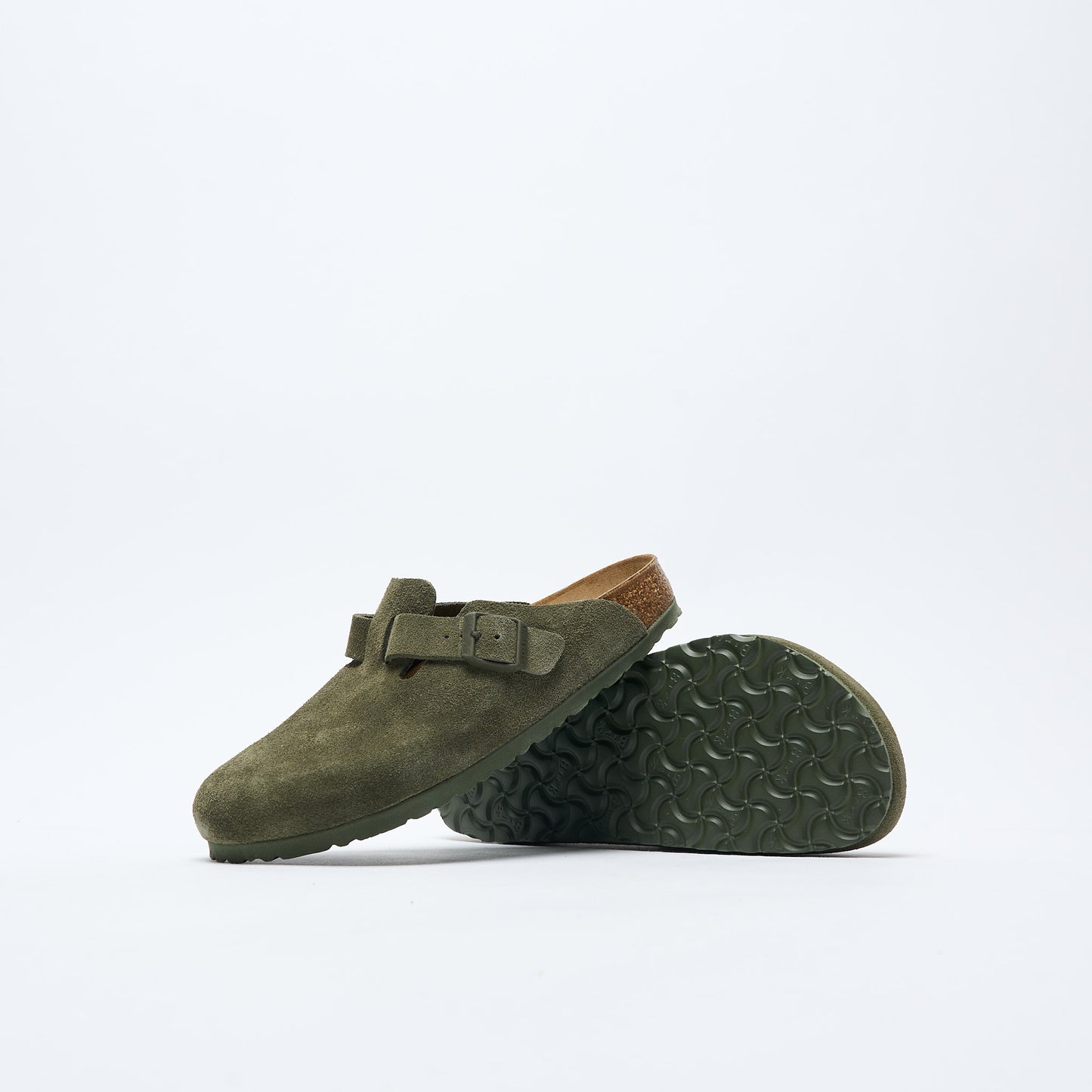Birkenstock - Boston Suede Narrow Fit (Thyme)