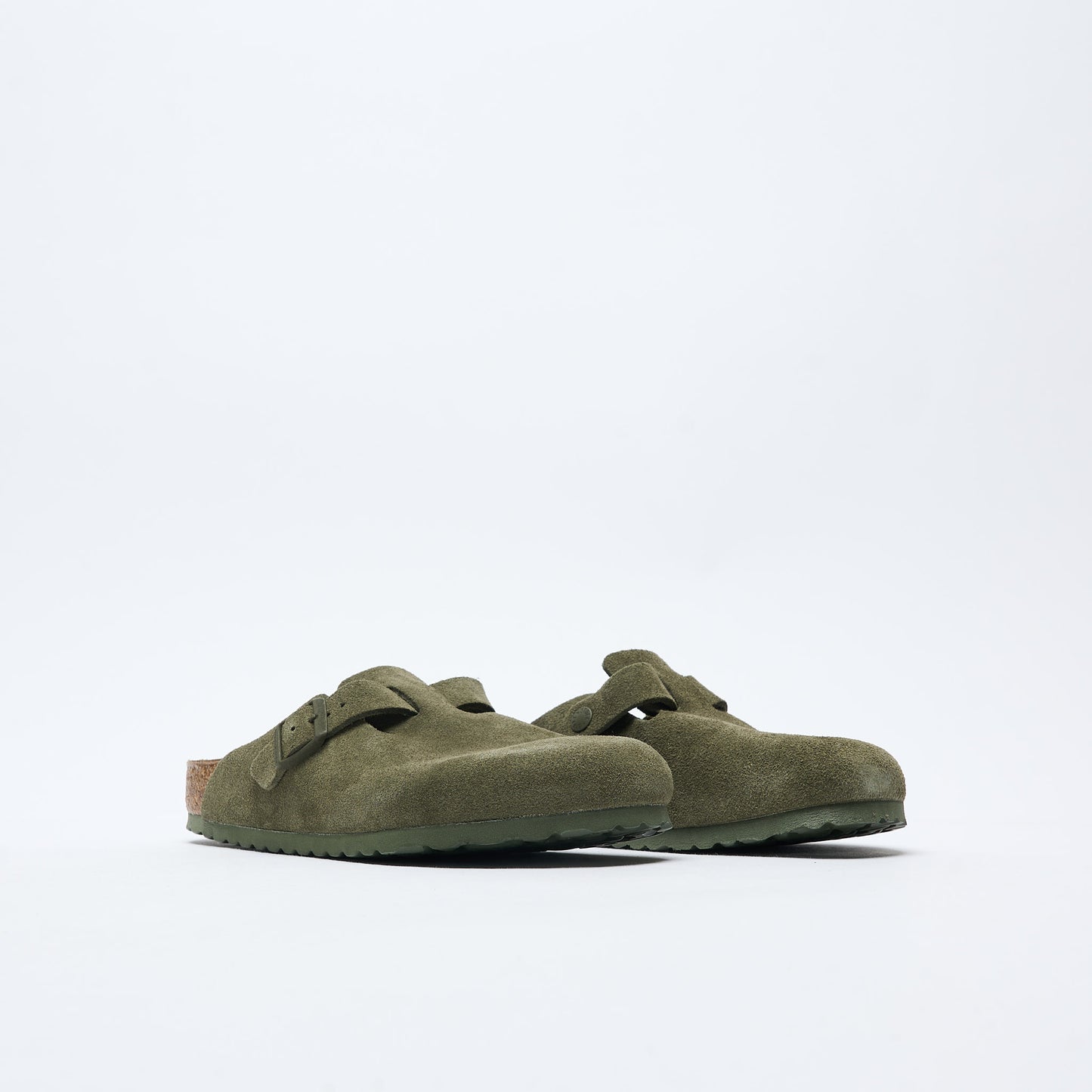 Birkenstock - Boston Suede Narrow Fit (Thyme)