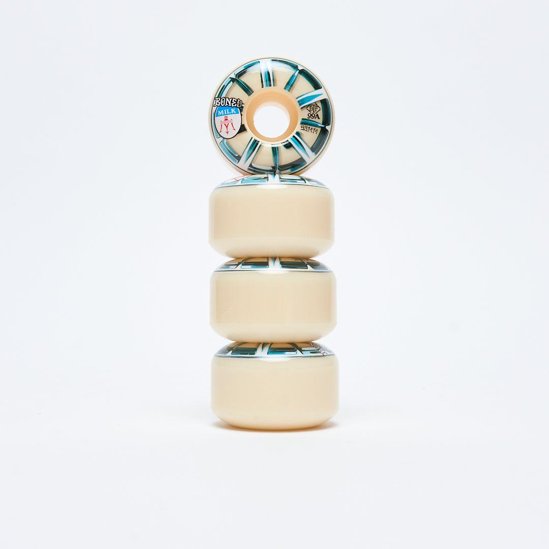 Bones Wheels x MILK - fast and furious V4 99a Wide STF Wheels 53mm