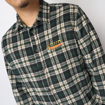 Butter Goods - Caterpillar Flannel Shirt (Navy/Forest)