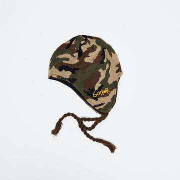Butter Goods - Earflap Beanie (Woodland Camo)