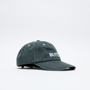Butter Goods - Rounded Logo 6 Panel Cap (Washed Black)