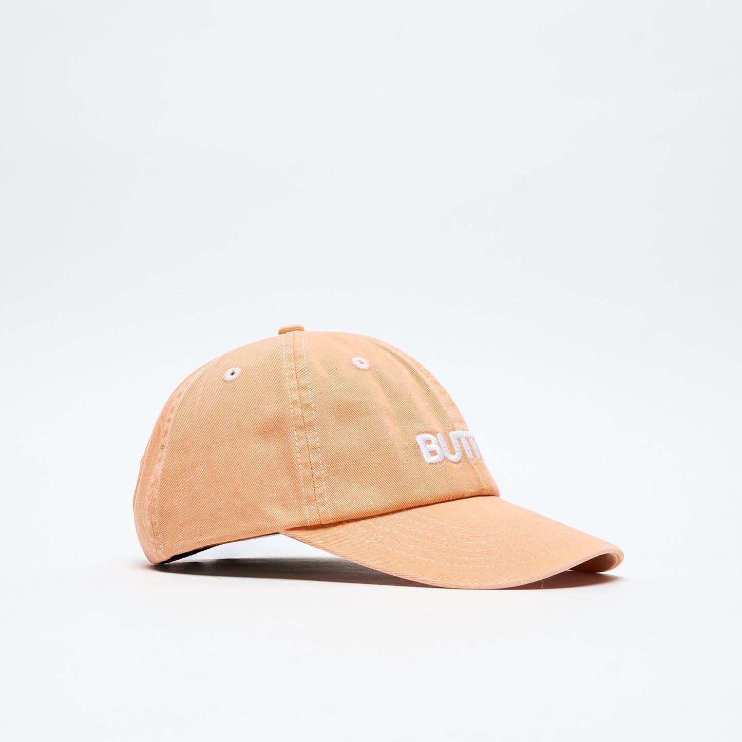 Butter Goods - Rounded Logo 6 Panel Cap (Washed Orange)