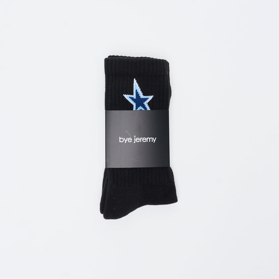 Bye Jeremy - Star Socks (Black)