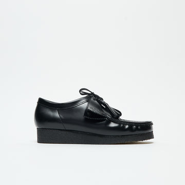 Clarks Originals - Wallabee Hi Shine Leather (Black)