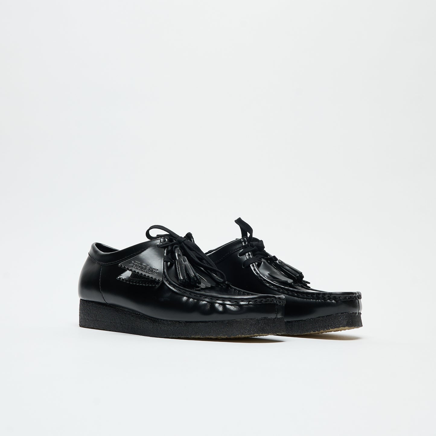 Clarks Originals - Wallabee Hi Shine Leather (Black)