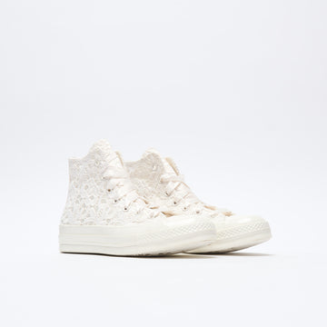 Converse - Chuck 70 Hi Vintage "Crochet/Satin" (White/Black)