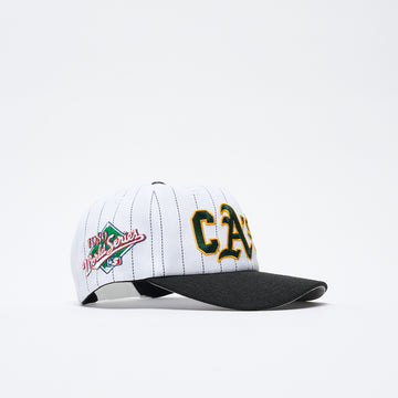 Cash Only - Ballpark Snapback Cap (White/Black)