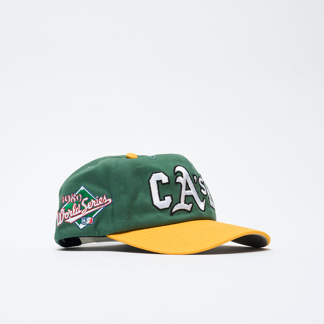 Cash Only - Ballpark Snapback Cap (Green/Gold)