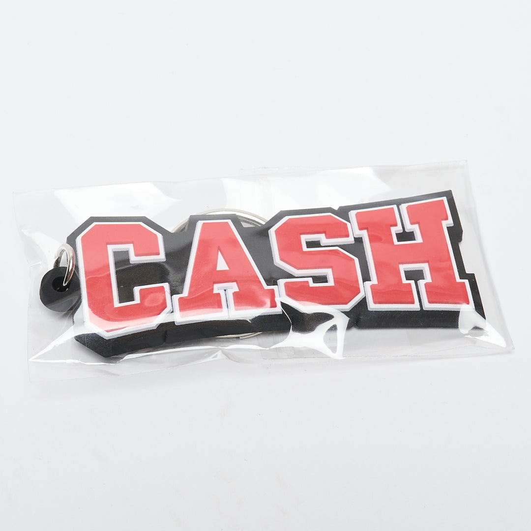 Cash Only - Campus Rubber Key Chain (Black/Red)