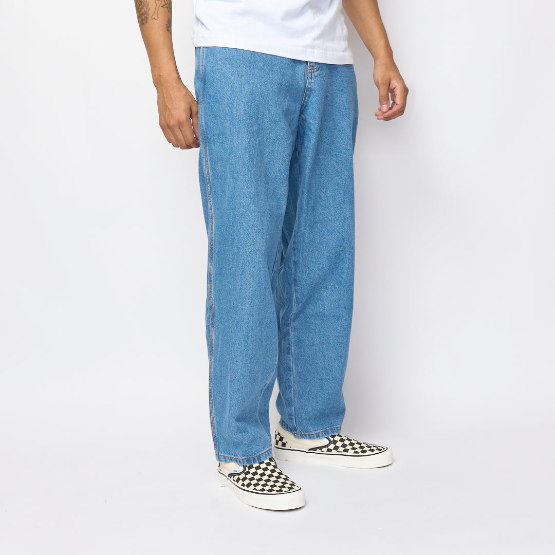 Cash Only - Logo Baggy Denim Jeans (Washed Indigo)