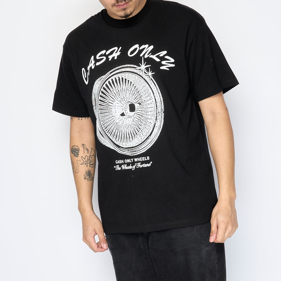 Cash Only - Wheels Tee (Black)