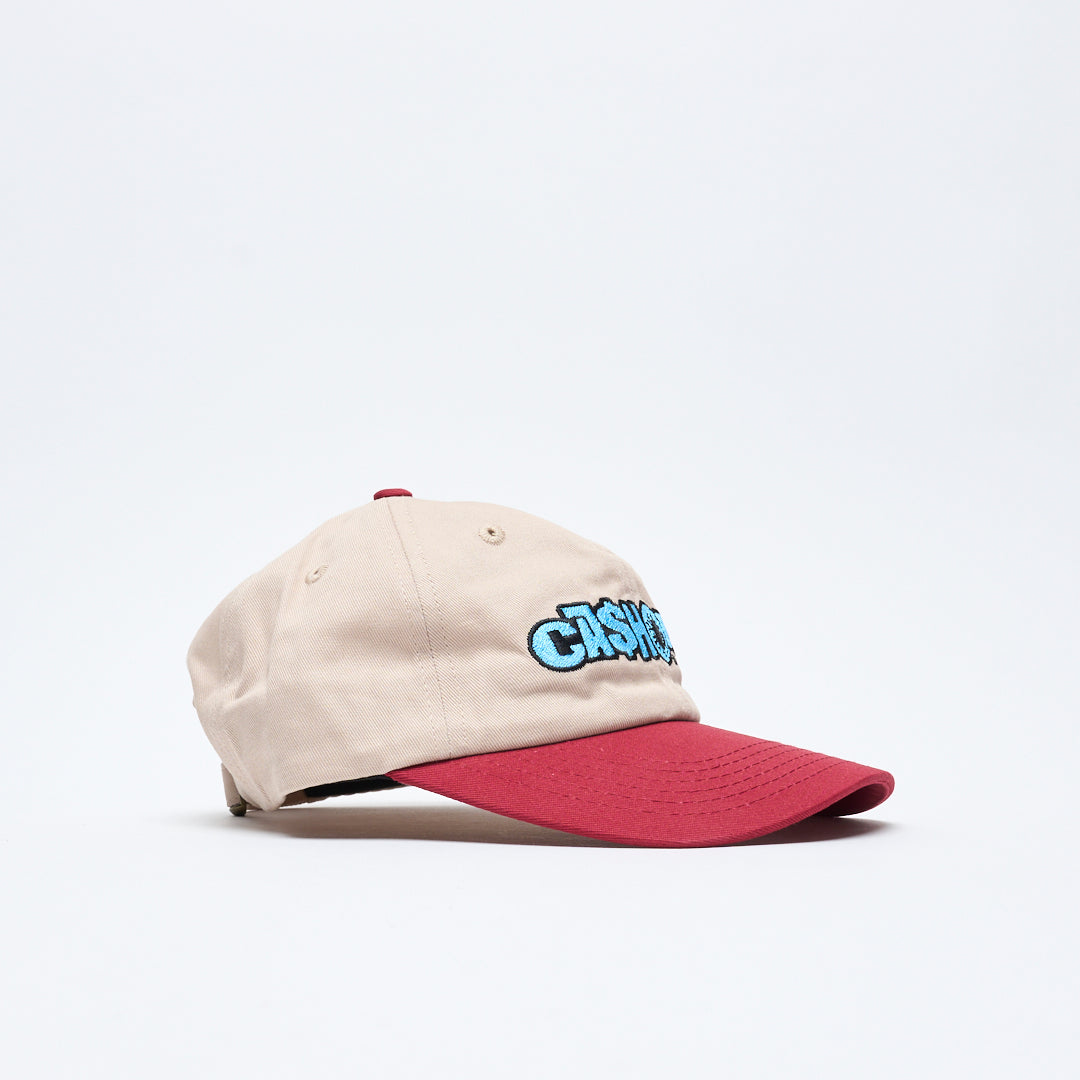 Cash Only - Pay Day Six Panel Cap (Tan/Burgundy)