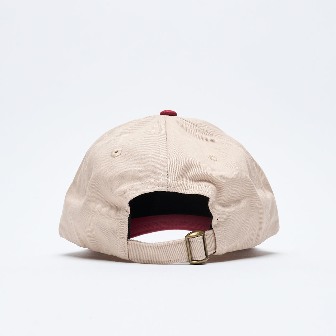 Cash Only - Pay Day Six Panel Cap (Tan/Burgundy)