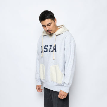 Champion - Military Hooded Sweatshirt (Light Grey)