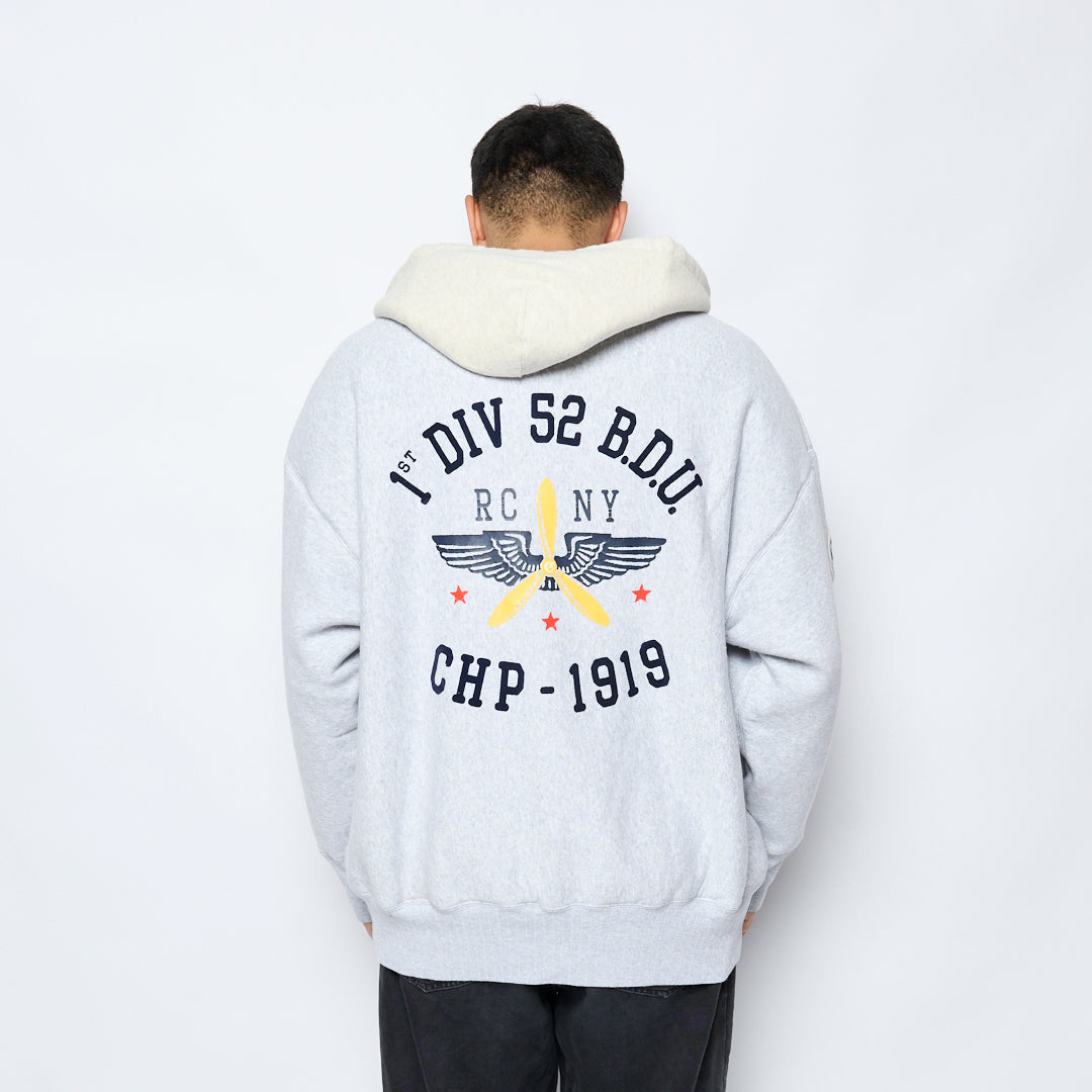 Champion - Military Hooded Sweatshirt (Light Grey)