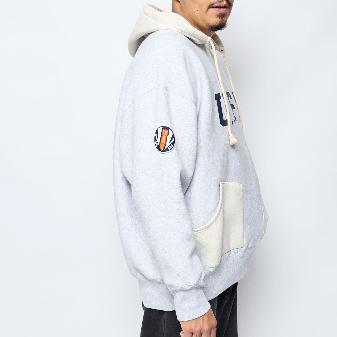 Champion - Military Hooded Sweatshirt (Light Grey)