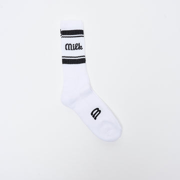 Chaussettes - Milk - Milson Socks "Made In France" SP24 (White/Black)