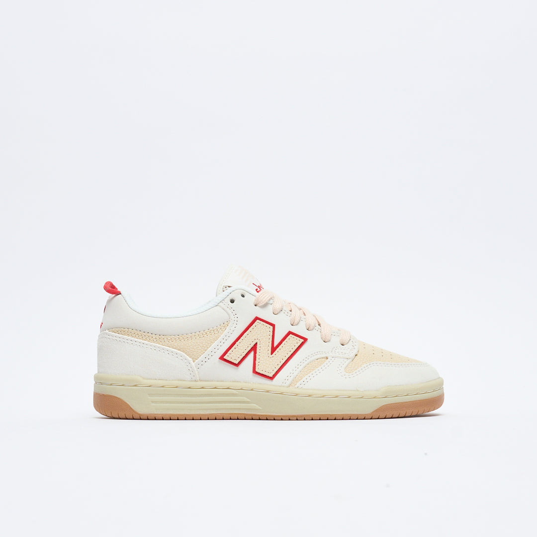 Chocolate Skateboards x NB Numeric - 480 (Sea Salt/Red)
