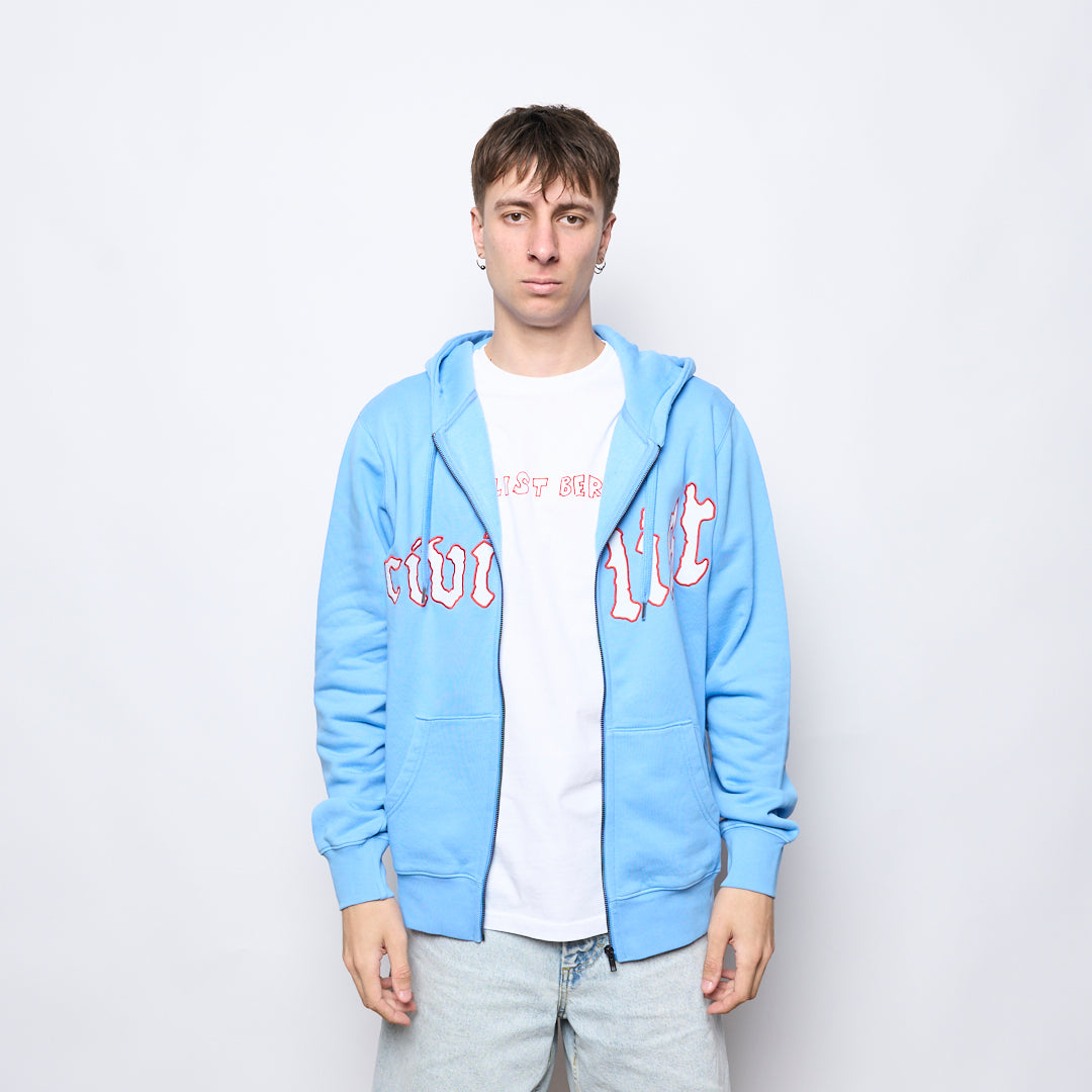 Civilist - Exotique Zip Hood (Medium Blue)