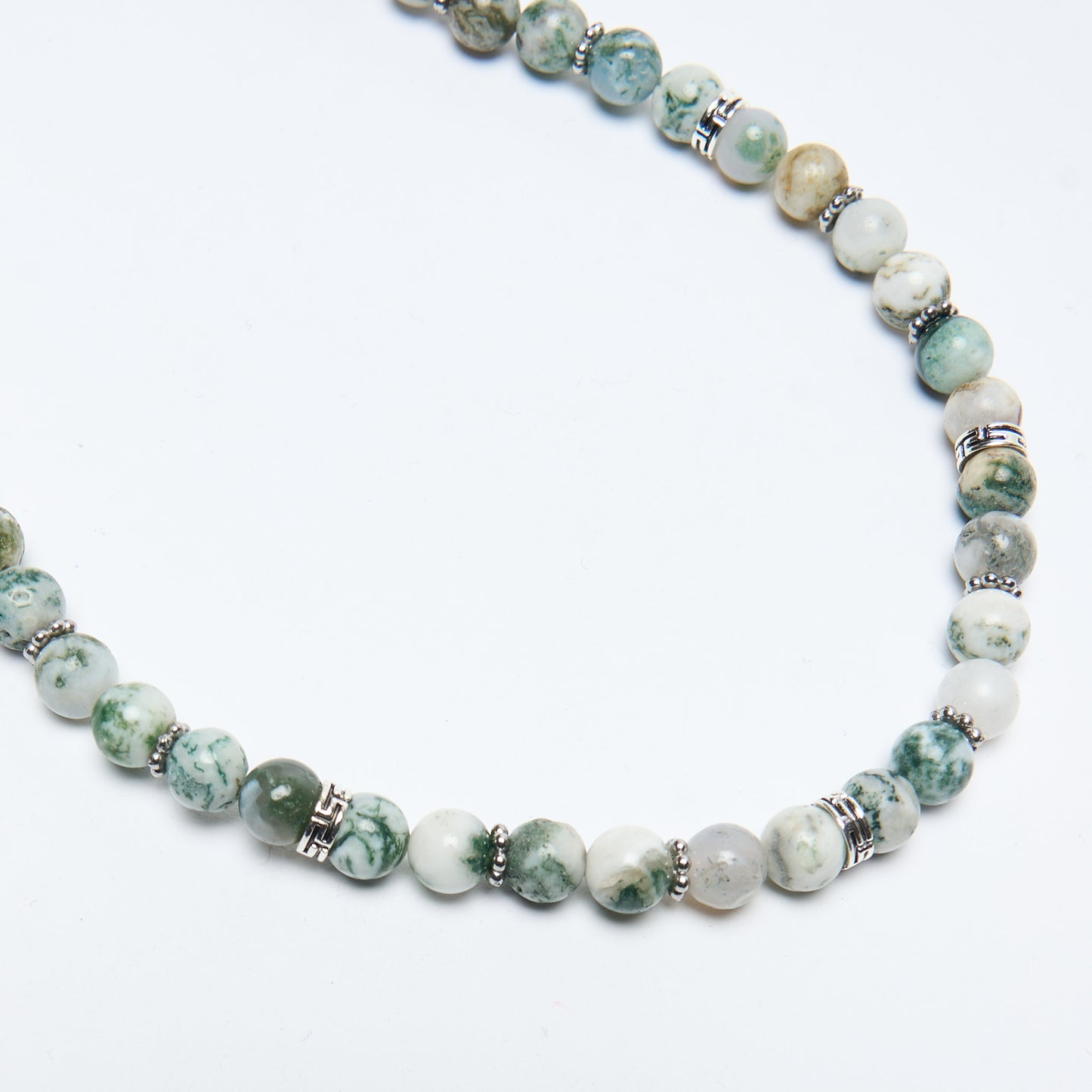 Collier - Quaint Jewelry - Kayu Necklace Small (White/Green)